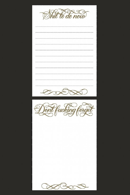 Getting Sh*t Done Notepad 2